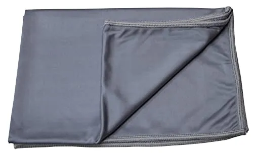 ROTWEISS 8016 Mikrofasertuch TOP-Silk grau, 70 x 50 cm