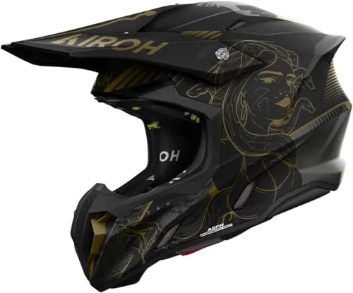 Airoh Twist 3 Crosshelm schwarz, XL - Motorradhelm mit HRT Material, herausnehmbaren und waschbaren Polstern sowie innovativem ASN für zusätzlichen Aufprallschutz. Ideal für Crossfahrer!