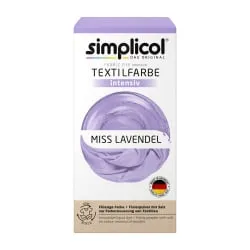 Brauns-Heitmann GmbH & Co. KG simplicol Textilfarbe intensiv Set, Farbauffrischer zur Farberneuerung von Textilien, Farbe: Miss Lavendel 10272490000