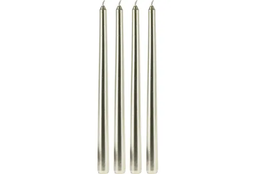 Home & styling collection Kerzenlaterne Tischkerzen Metallisch, 30 cm 4er-Set (4)
