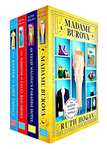 Ruth Hogan 4-Bücher-Sammlungsset (Die Weisheit von Sally Red Shoes, Queenie Malone's Paradise Hotel, Der Hüter der verlorenen Dinge, Madame Burova)
