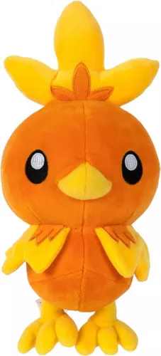 Jazwares Plüschfigur Pokemon Torchic 20cm - Kuscheltier - Kuscheltiere für Pokemon-Fans, weiches Plüschtier von Torchic, ideal zum Spielen und Sammeln, empfohlen ab 8 Jahren.
