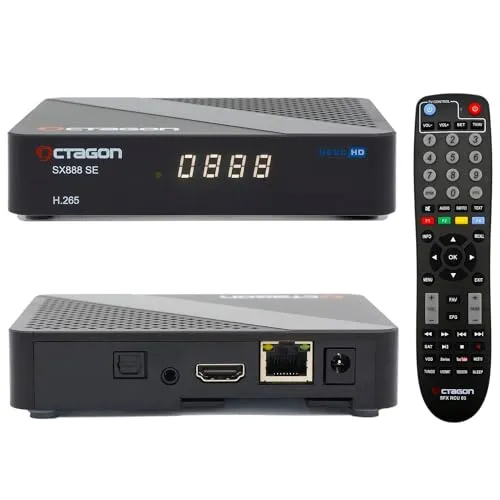 Octagon SX888 SE V2 Full HD IP-Receiver - IP-Receiver mit Full HD Auflösung, Dual-Core-Prozessor und benutzerfreundlichem Linux OS für ein unvergleichliches Entertainment-Erlebnis.