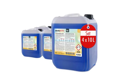 Höfer Chemie 10 L Microactiv® Color Waschmittel flüssig - Umweltfreundliches 10 L Flüssigwaschmittel für Weißes & Buntes, ideal für Handwäsche und hohe Reinigungskraft bei niedrigen Temperaturen.