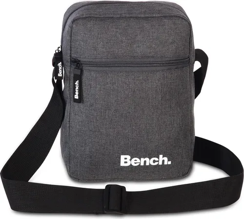 Bench Umhängetasche Crossbody 3 Liter grau - Umhängetaschen, praktische Crossbody-Tasche mit großem Hauptfach und verstellbarem Schulterriemen für optimalen Tragekomfort.