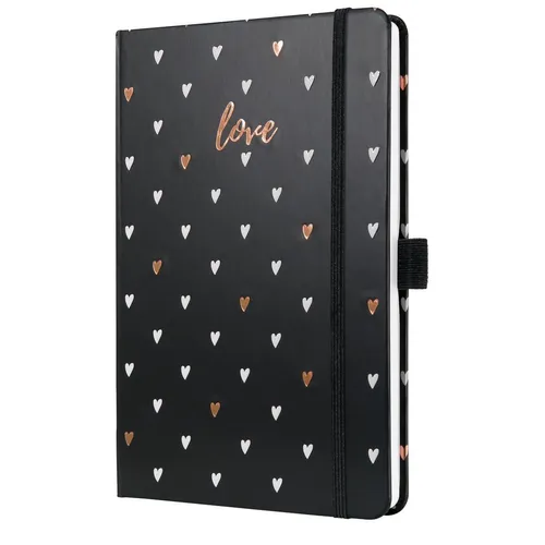 SIGEL Wochen-Kalender Jolie 2026 ca. A5 J6335 Dark Love in schwarz von SIGEL