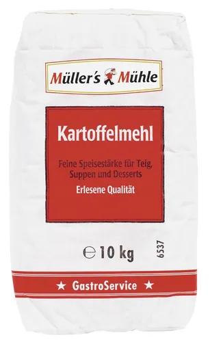 Müllers Mühle Kartoffelmehl für Suppen Desserts und Teig 10000g