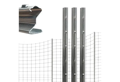 TRUTZHOLM Zaunpfosten Z-Profil 230 cm - Gartenzäune: Wetterbeständig und robust, ideal für Weidezaun und Wildzaun, feuerverzinkt für lange Haltbarkeit.