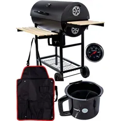 GrillMaster Rundfass BigBend GM2020 mit Schürze von MalTec