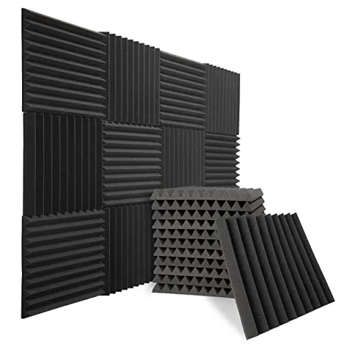sunnypillow 1 Stück Akustikschaumstoff Akustikschaum 30 x 30 x 5cm - Schallschutzmatte zur effektiven Akustik Dämmung - Absorber Schalldämmung Wand, Schallschutz Schaumstoff, soundproof panels