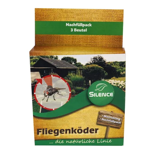 Silence Fliegenfalle NF - Fliegenköder-Nachfüllpack 3er Pack Insekten Ungeziefer