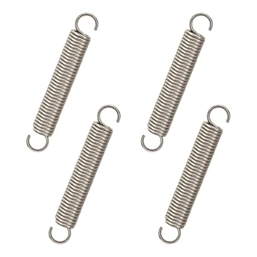 GUNGY Zugfedern mit Haken Edelstahl Spannfeder Zugfeder 70mm Außendurchmesser 10mm Drahtdurchmesser 1,6mm Maximale Zugkraft 8KG 1,6x10x70mm 4 Stück