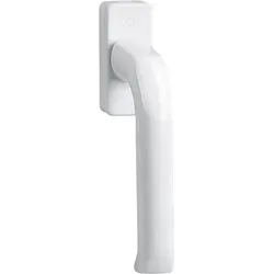 Hoppe Fenstergriff London 35 mm Aluminium Alu weiß 013/U34 F9016 - Fenstersicherungen: Robuster Aluminium Fenstergriff mit 90° Rasterung, ideal für sichere und stilvolle Fensterlösungen.