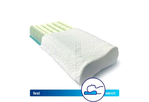 Gorilla Gesund Nackenkissen Comfort Neck Memory-Cube - Kissen für erholsamen Schlaf, höhenverstellbar mit TENCEL® Bezug und innovativem Würfelprofil für optimale Unterstützung und Luftzirkulation.