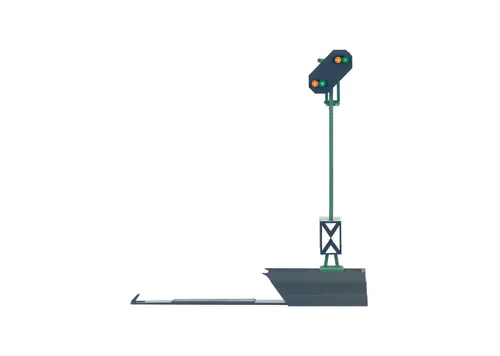 Märklin 76480 H0 Lichtsignal Vorsignal Fertigmodell DB - Digitalformate mfx, Motorola und DCC, mit LED-Beleuchtung für realistische Effekte