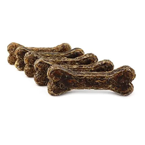 DOGBOSS 100% Natur Kauknochen für Hunde – 100% Pferdehaut (5er Pack, 12 cm) - 100% naturbelassene Kauknochen aus Pferdehaut für Welpen ab 16 Wochen und Seniorhunde. Langlebig, ohne Zuckerzusatz und frei von künstlichen Stoffen – ideal für gesunde Kaumomente.