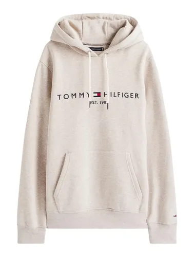 Tommy Hilfiger Herren Hoodie mit Kapuze - Beige, XL - Sweatshirt aus 64% Bio-Baumwolle, zeitloses Design mit hohem Tragekomfort, ideal für Sport und Alltag. Das Tommy Hilfiger Logo ist der perfekte Blickfang.