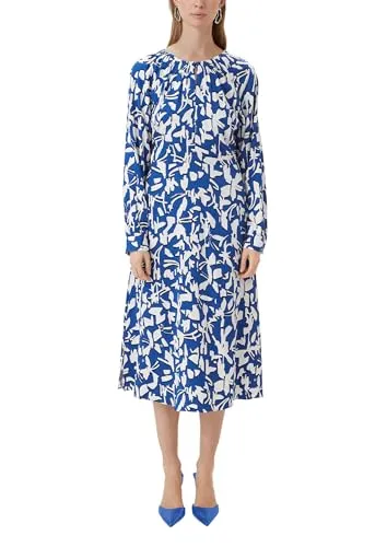 comma Maxikleid mit Allover Print