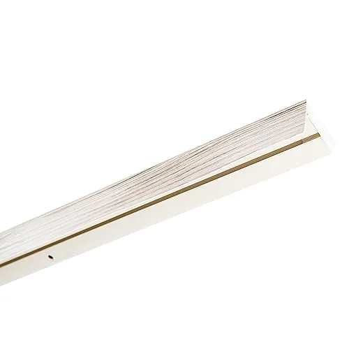 Garesa Gardinenschiene 1-läufig, Weiß - Einzelfensterstangen mit individueller Längenanpassung und einfacher Deckenmontage, ideal für jeden Raum.