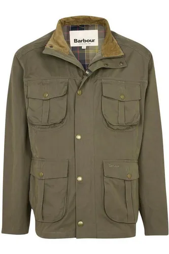 Barbour Outdoorjacke M - Grüne Freizeitjacke - Hochwertige Outdoorjacke in Größe M, gefertigt aus 55% Polyester, 35% Baumwolle und 10% Polyamid. Ideal für Outdoor-Aktivitäten und stilvolle Freizeitlooks.