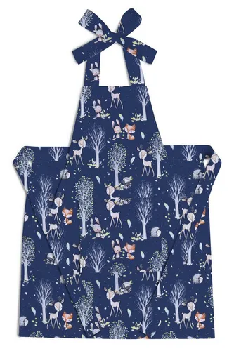 Amilian Kochschürze - Kinderschürze mit Tasche - Schürze zum Kochen, Malen, Spielen, (Backschürze für Jungen und Mädchen zum Basteln und Backen, Koch- und Malschürze), Kinder Küchenschürze aus 100% Baumwolle