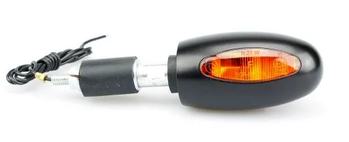 Kellermann Lenkerendenblinker BL 1000 Aluminium schwarz - E-geprüfter Lenkerendenblinker aus Aluminium mit gelbem Glas, ideal für Männer und perfekt für eine sichere Fahrweise auf dem Motorrad.