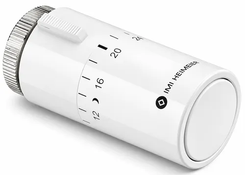IMI Heimeier Thermostat-Kopf Halo mit Nullstellung, weiß RAL 9016 - Thermostate mit innovativer Nullstellung für präzise Temperaturregelung und Energieeinsparung in Ihrem Zuhause.