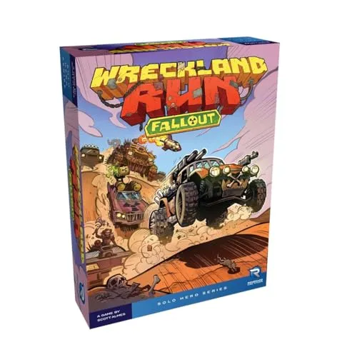 Renegade | Wreckland Run: Fallout | Solo-Brettspiel-Erweiterung, Giftwaffen, Fahrzeuge Und Bosse | 1 Spieler | 30-45 Minuten