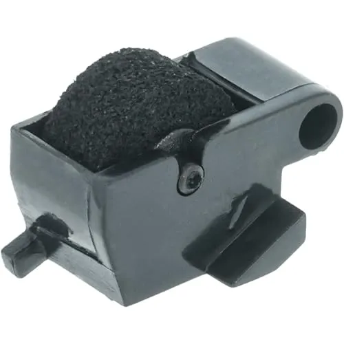 vhbw Farbrolle, Farbwalze Schwarz kompatibel mit Sharp EL-1801C, EL-1195H, EL-1801E, EL-1607P Taschenrechner, Registrierkasse