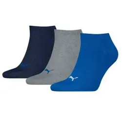 Puma 3P Sneaker Socks Schwarz/Blau Gr 35/38 in blau von PUMA