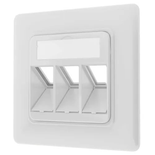 Anschlussdose Netzwerkdose Unterputz Datendose LAN Dose 3-Port Keystone Cat 7 8