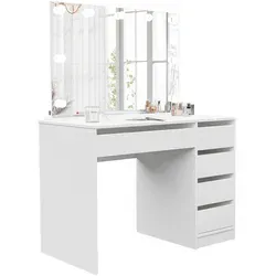 Idohome Schminktisch BELLA mit Spiegel und LED-Beleuchtung