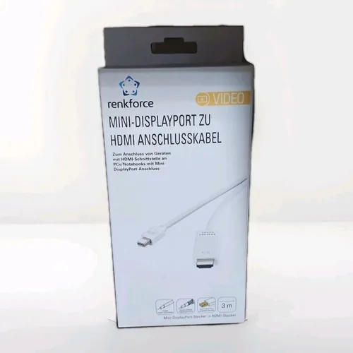 Renkforce Mini-DisplayPort / HDMI Adapterkabel Mini DisplayPort Stecker, HDMI-A