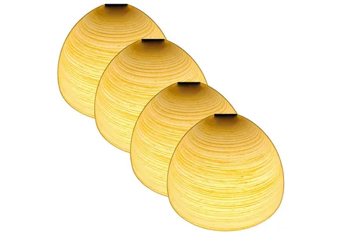 Mediterraner Lampenschirm E14 70er Jahre in gelb von Lichthandel Hoch