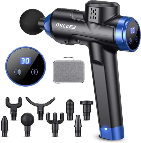 MILCEA 8-in-1-Massagepistole mit LED-Funktion – Komfort und Entspannung