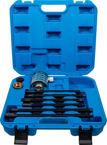 BGS technic Hydraulikzylinder-Werkzeug-Satz - Autoteile für die kontrollierte Demontage festsitzender Injektoren, hohe Leistung mit max. 700 bar Arbeitsdruck und inkl. spezieller Zugspindeln für präzises Arbeiten.