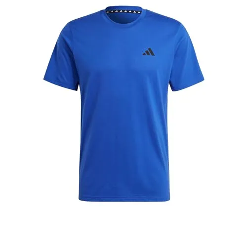 adidas Herren Train Essentials Feelready Training Tee - Atmungsaktives Shirt in Semi Lucid Blue - Herren-Shirt mit AEROREADY Technologie, reguläre Passform und kombiniert 70% recyceltes Polyester mit 30% Baumwolle für optimalen Tragekomfort.