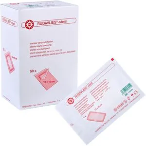 Nobamed Pflaster Rudavlies, 50 Strips, steril, sensitiv, elastisch, atmungsaktiv, 12x10cm
