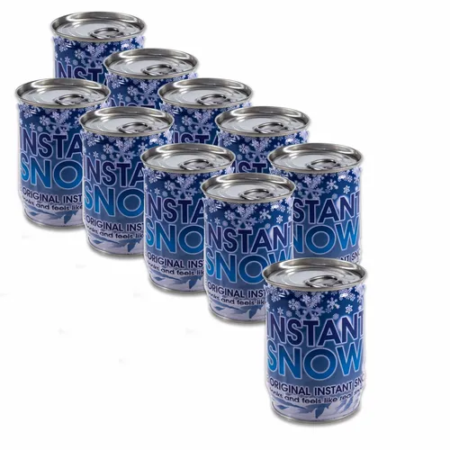10er Set Deko Schnee aus der Dose,Kunstschnee,Weihnachtsdekoration,Pulverschnee