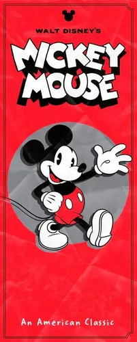 Komar Disney Vlies Fototapete MICKEY CLASSIC 100 x 250 cm - Tapete mit Micky Maus Design, hochwertiges deutsches Vlies, umweltfreundlich und einfach zu montieren – ideal für Kinderzimmer und Wohnzimmer.