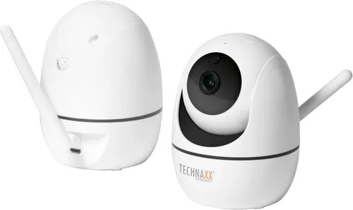 Technaxx TX-146 FullHD WLAN IP PT Innenkamera - Drehbarer Kamerakopf für optimale Rundumsicht, ideal zur Erweiterung des Security Camera Sets