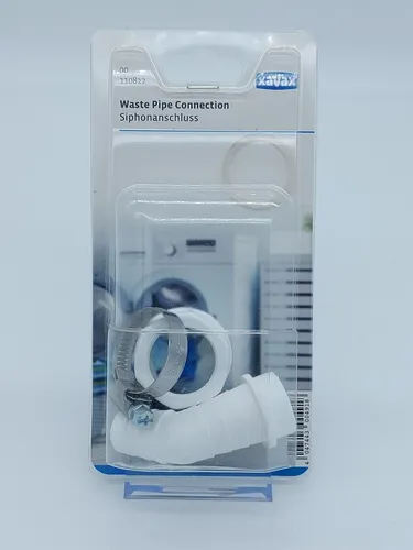 Siphonanschluss 20mm Inklusive Schlauchschelle für Wasch- und Spülmaschine H8