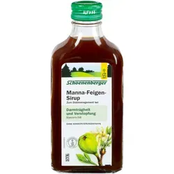 Manna-Feigen-Sirup Schoenenberger 200 ML - Säfte zur Unterstützung der Verdauung, ideal bei Darmträgheit. Natürlicher Feigenextrakt sorgt für sanfte Linderung und ist auch für Kinder ab 4 Jahren geeignet.