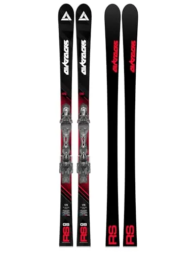 Airtracks Master Pro RS GS Riesenslalom Ski - Racecarver mit Tyrolia PRW 12 GW Bindung (175cm) - Alpin-Ski für erfahrene Skifahrer, die dynamisches Fahren und Rennfeeling suchen. Hochstabile Konstruktion mit Carbon und Titanal für optimale Performance auf der Piste.