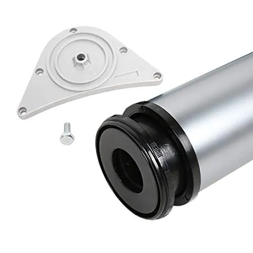 Tischbein Chrom matt 80mm Durchmesser Höhe 1100 mm Tischfuß Möbelfuss aus Metall