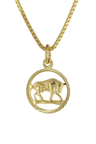 trendor Kette mit Anhänger Sternzeichen Stier 333 Gold von trendor