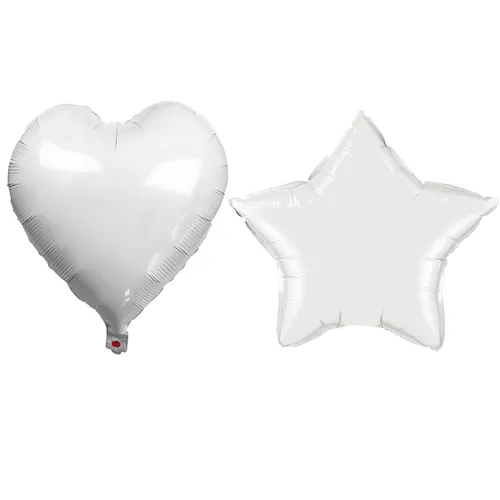 Folienballon Herz, Stern 45 cm Helium Luftballon Deko Ballon Geburtstag Party