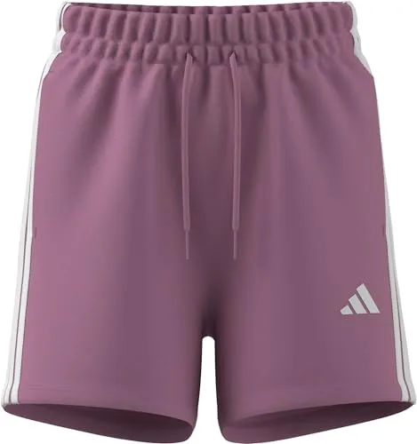 ADIDAS Damen Shorts Essentials 3-Streifen Cotton in lila von adidas