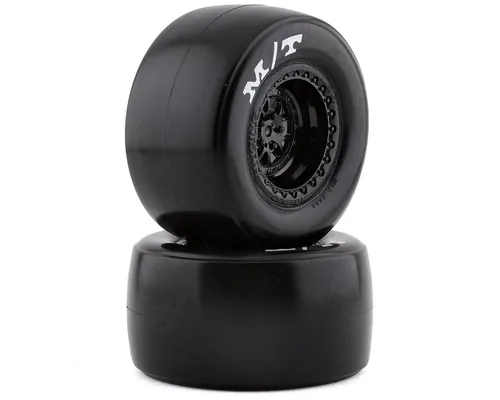 Traxxas Mickey Thompson Reifen auf schwarz glänzend Felge hinten TRX9475 Drag  .
