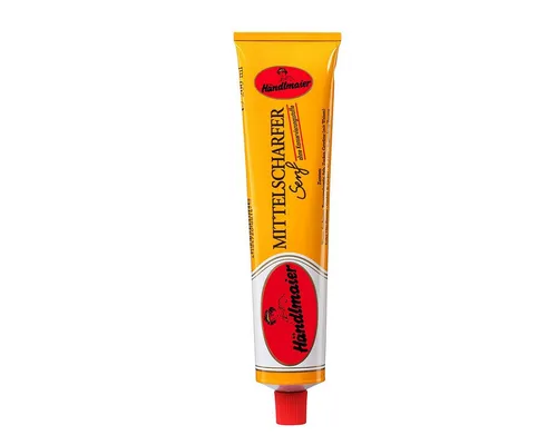 Händlmaier Saucen, Händlmaier Mittelscharfer Senf Vegan Mild Würzig in der Tube 200ml